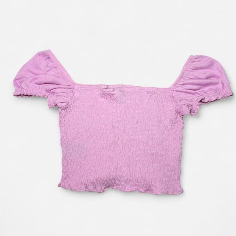 H&M Pink Ribbed Crop Top - Picture 2 of 3